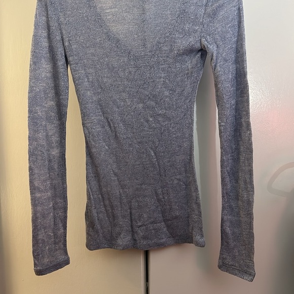 🐾4 for $40 Express lightweight sweater with some shimmer in it blue - Picture 7 of 8